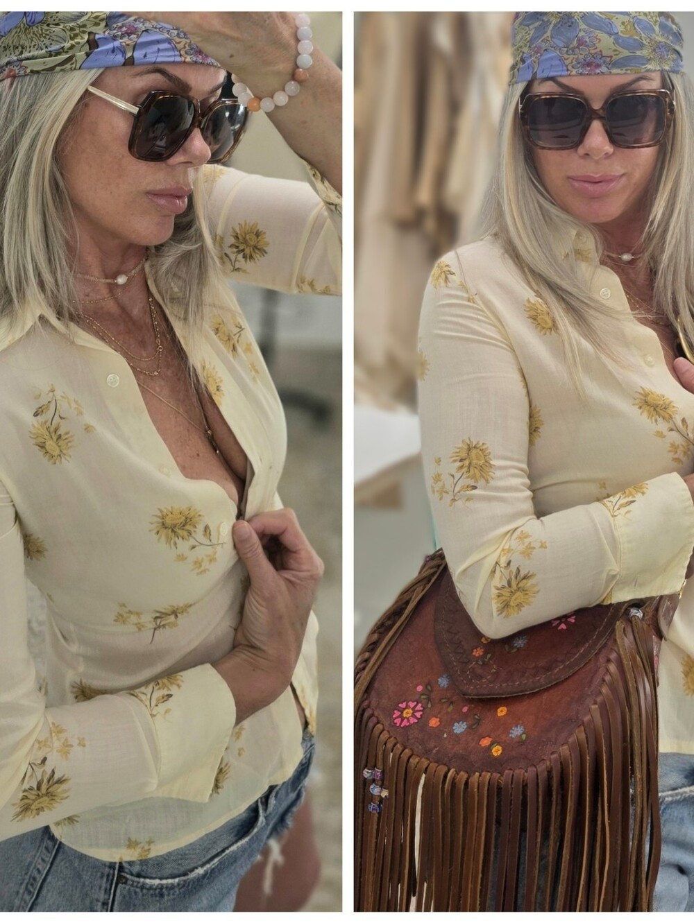 Vintage Sears Button Down Blouse